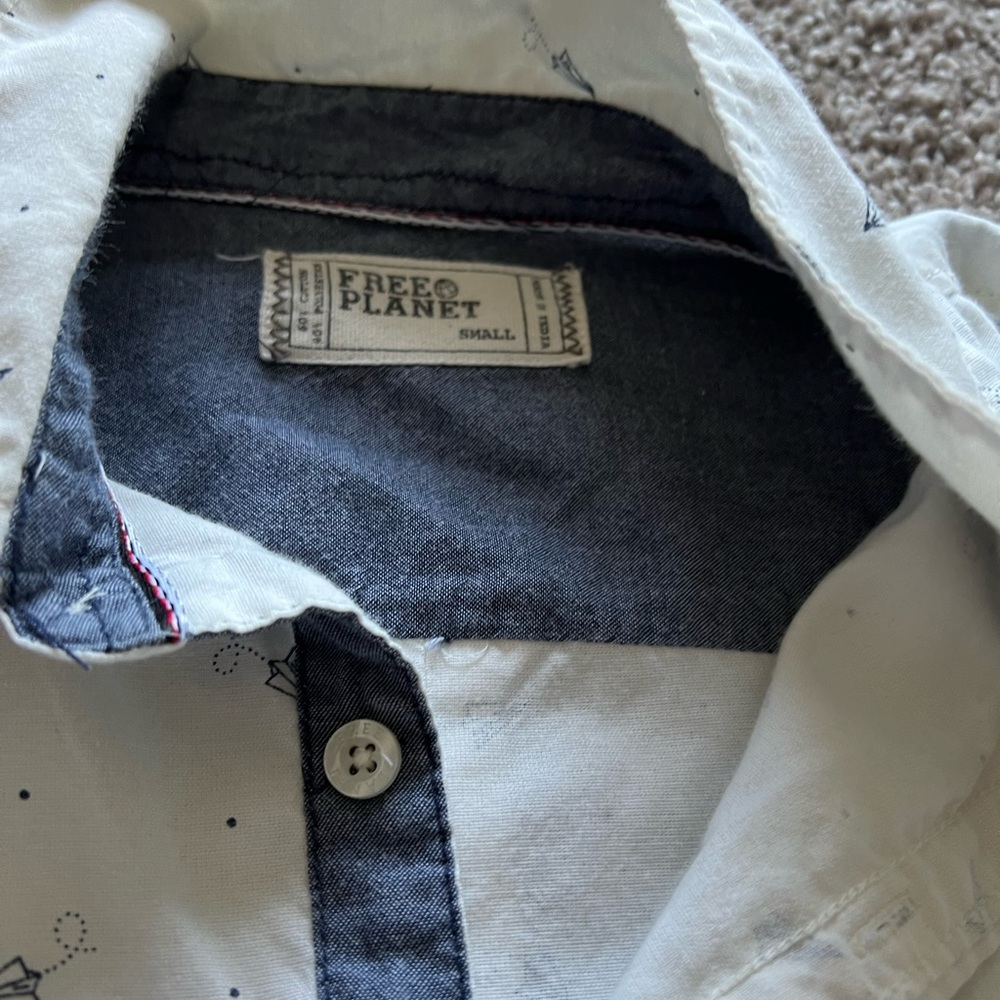 Mens short sleeve button down